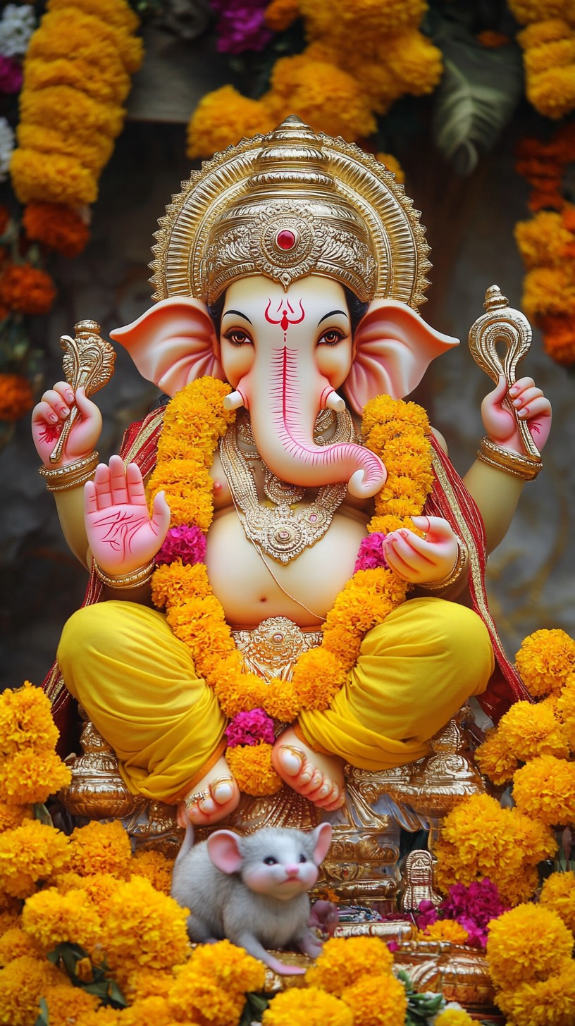 Decorated Ganesh Statue